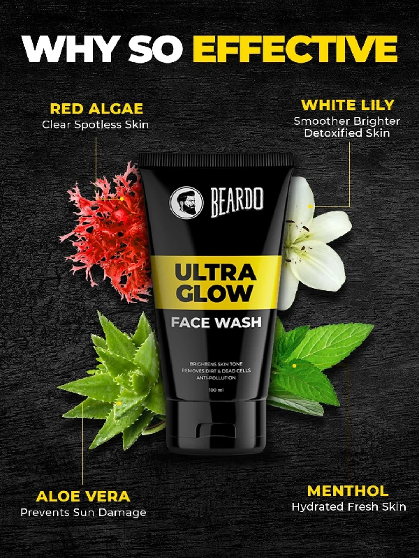 Beardo Ultraglow Face Wash for Men, 100 ml-3.webp